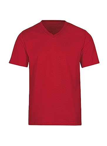 Trigema Herren 637203 T-Shirt, Rot (kirsch 036), XXL von Trigema