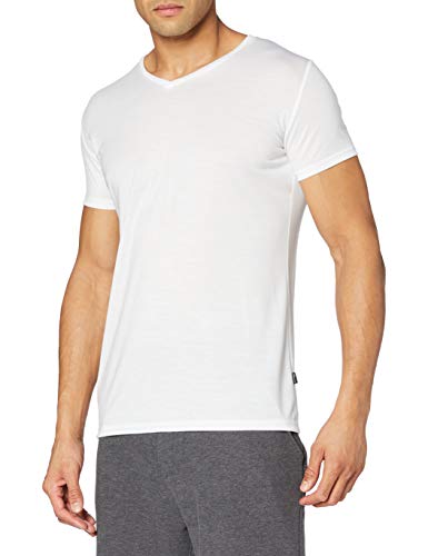 Trigema Herren V-Shirt aus 100% Lyocell,Weiß,S von Trigema