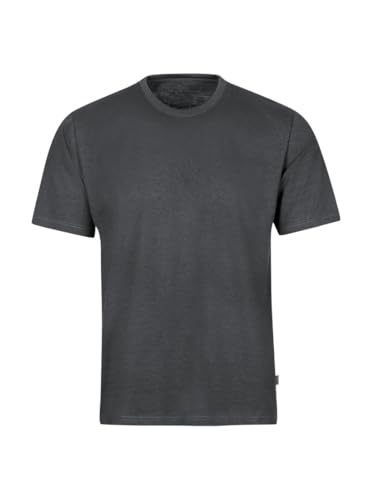 Trigema Herren T-Shirt aus Baumwolle 637202, Grau-melange, 4XL von Trigema