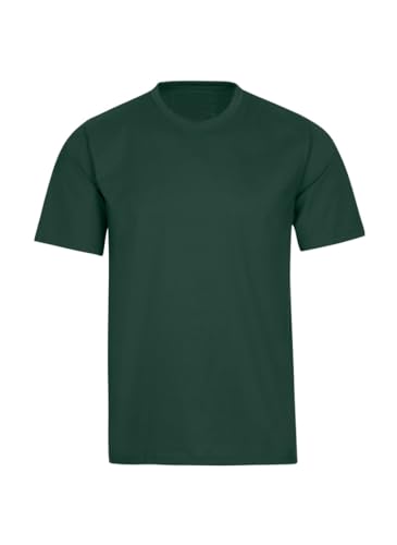 Trigema Herren T-Shirt aus Baumwolle 637202, Tanne, XXL von Trigema