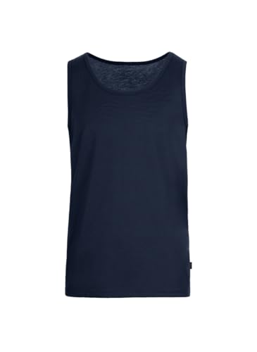 Trigema Herren Top Trägershirt 636401, Blau (navy), Large von Trigema