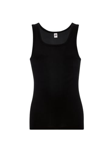 Trigema Herren 6854002 Unterhemd, Schwarz (schwarz 008), Small (Herstellergröße: 5) (2er Pack) von Trigema