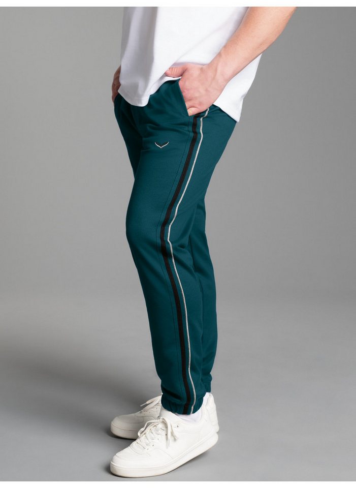 Trigema Jerseyhose TRIGEMA Jogginghose mit Seitenstreifen (1-tlg) von Trigema