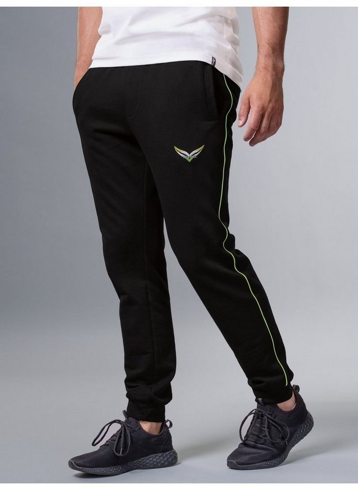 Trigema Jerseyhose TRIGEMA Jogginghose mit kontrastfarbigen Streifen (1-tlg) von Trigema