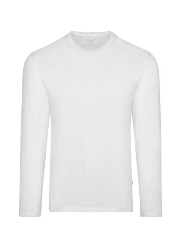 Trigema Jungen 336501 Langarmshirt, Weiß (Weiss 001), 128 von Trigema