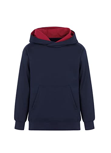 Trigema Jungen 374905122 Kapuzenpullover, Navy, XS von Trigema