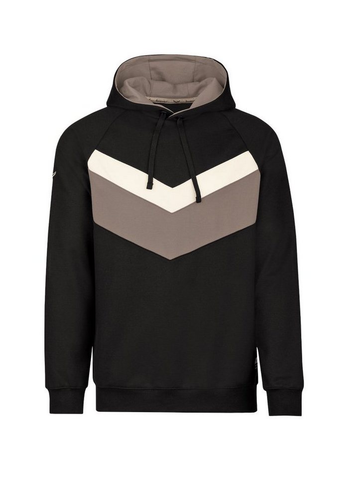 Trigema Kapuzensweatshirt TRIGEMA Hoodie mit farbigen Elementen von Trigema