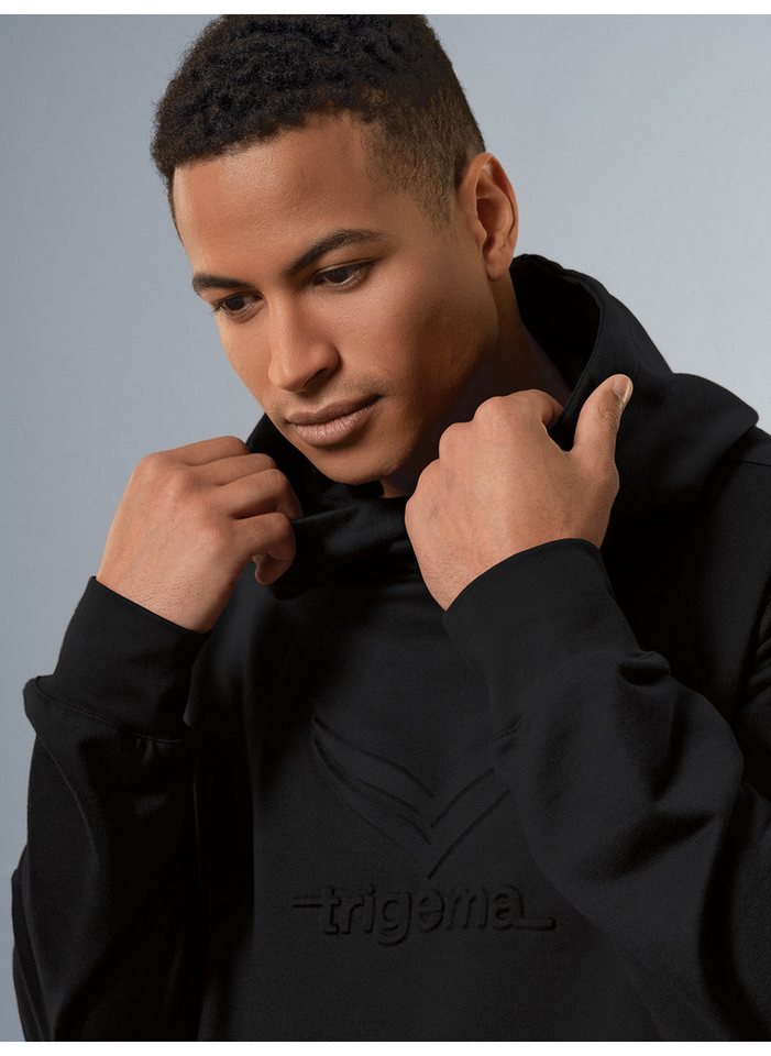Trigema Kapuzensweatshirt TRIGEMA Kapuzenpullover mit großem 3D-Motiv von Trigema