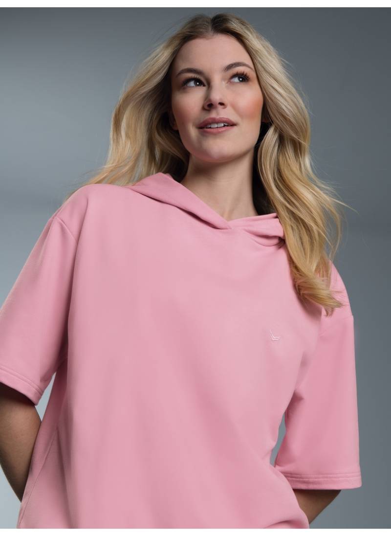 Trigema Kapuzensweatshirt "TRIGEMA Kurzarm Cropped Hoodie" von Trigema