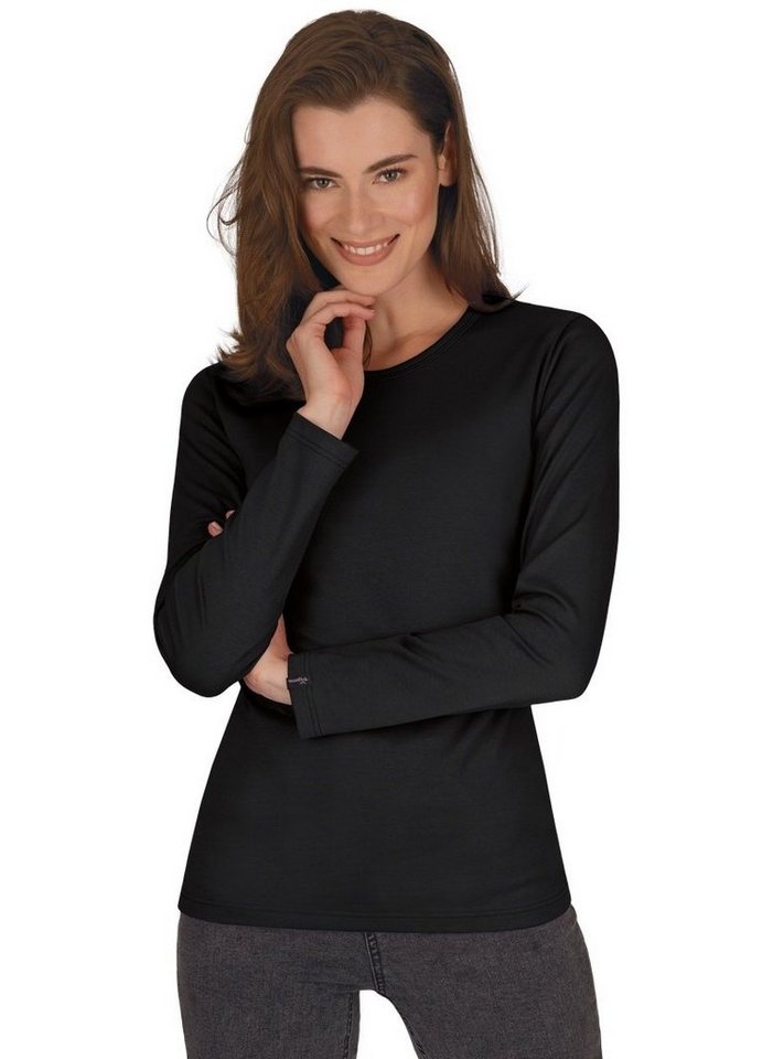 Trigema Longsleeve TRIGEMA Langarmshirt (1-tlg) von Trigema