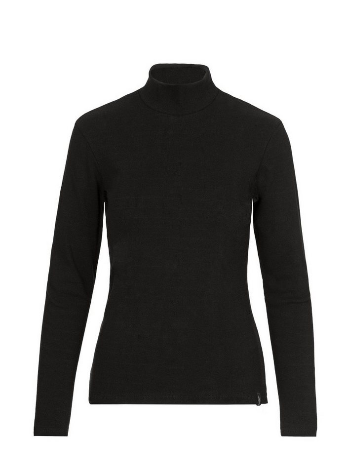 Trigema Longsleeve TRIGEMA Langarm Shirt mit modischem Stehkragen (1-tlg) von Trigema