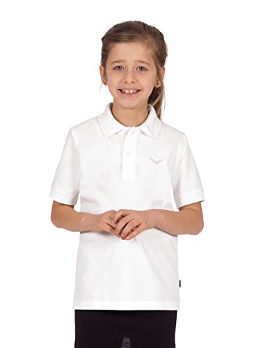 Trigema Mädchen 221601 Poloshirt, Weiß (Weiss 001), 104 von Trigema