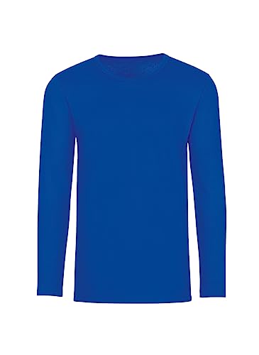 Trigema Mädchen Langarmshirt 202501, Blau (Royal 049), 116 von Trigema