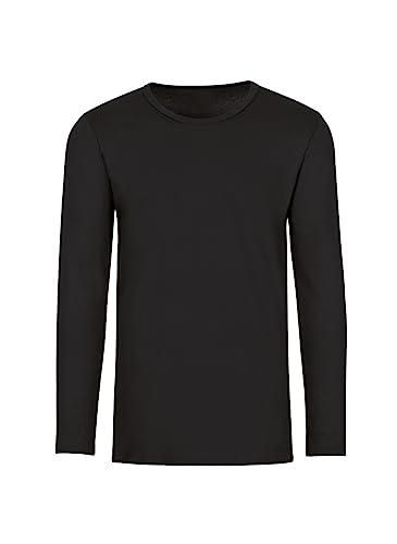 Trigema Mädchen Langarmshirt 202501, Schwarz (schwarz 008), 128 von Trigema