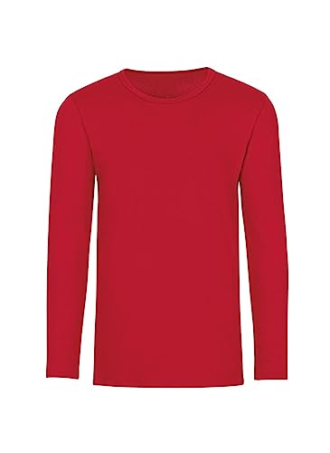 Trigema Mädchen Langarmshirt 202501, Rot (kirsch 036), 116 von Trigema