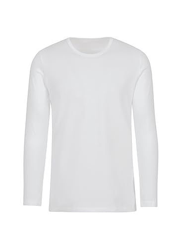 Trigema Mädchen Langarmshirt 202501, Weiß (weiss 001), 104 von Trigema