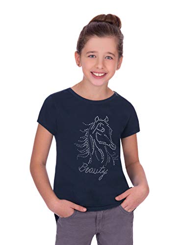 Trigema Mädchen T-Shirt 2362351, Blau (Navy 046), 104 von Trigema