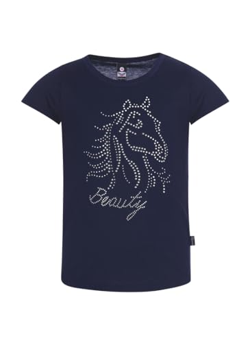 Trigema Mädchen T-Shirt 2362351, Blau (Navy 046), 128 von Trigema
