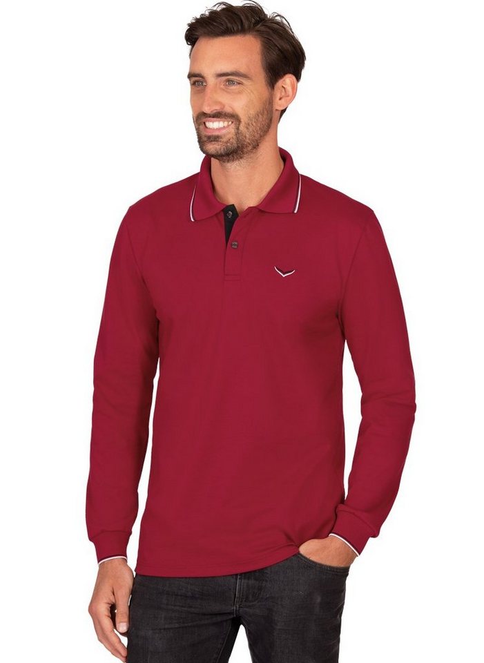 Trigema Poloshirt TRIGEMA Modisches Poloshirt mit langen Armen (1-tlg) von Trigema