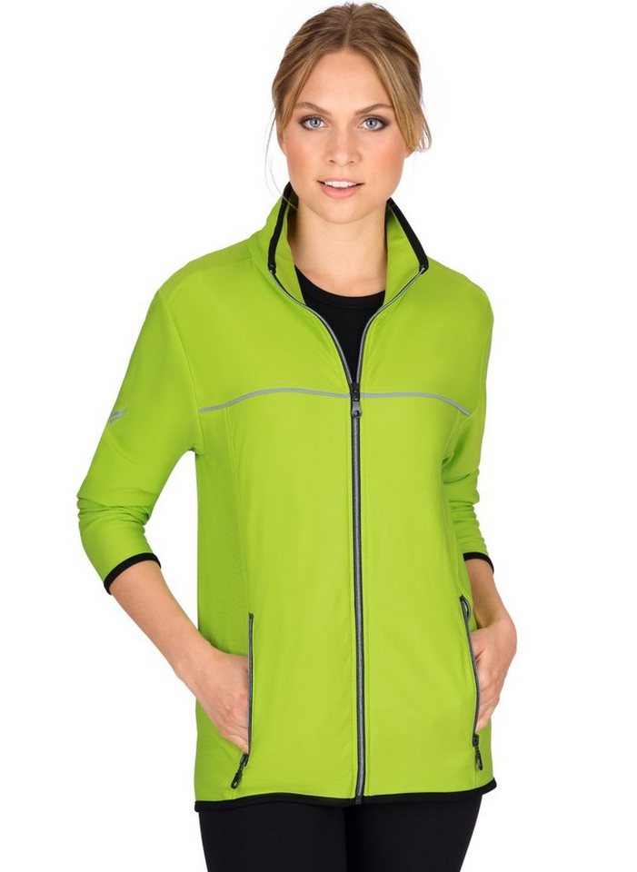 Trigema Trainingsjacke TRIGEMA Praktische Sportjacke aus Microfaser (1-St) von Trigema