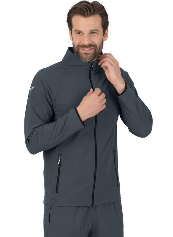 Trigema Trainingsjacke TRIGEMA Raglan-Jacke mit Netzinnenfutter (1-St) von Trigema