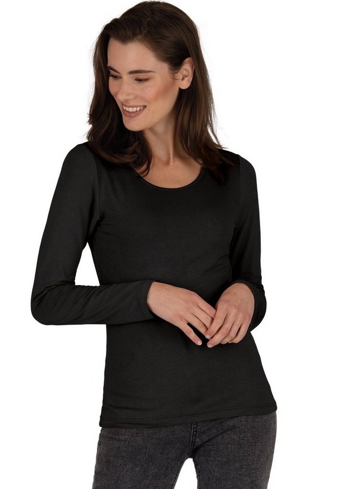 Trigema Longsleeve TRIGEMA Shirt aus Viskose Langarm von Trigema