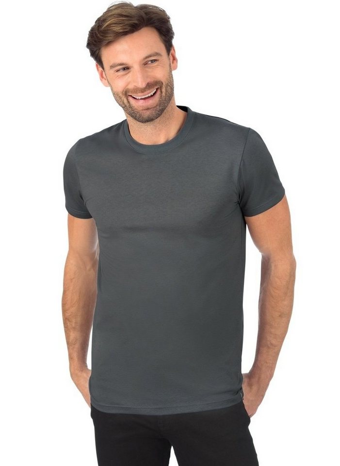 Trigema T-Shirt TRIGEMA Slim Fit T-Shirt aus DELUXE Baumwolle (1-tlg) von Trigema