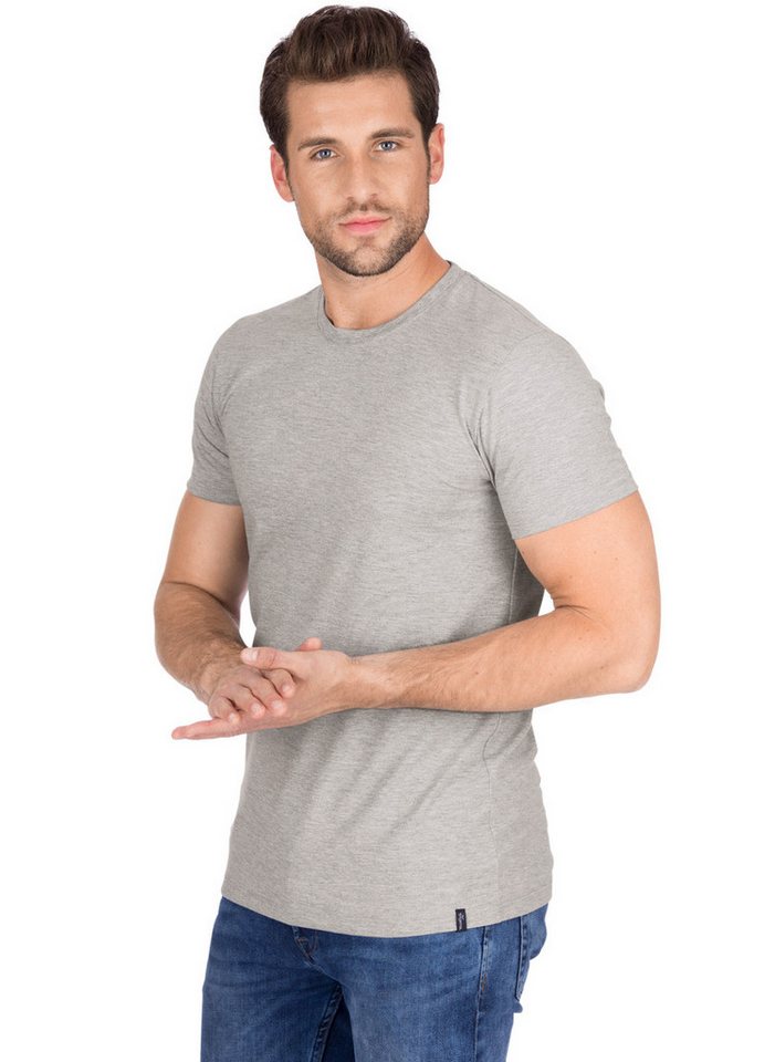 Trigema T-Shirt TRIGEMA Slim Fit T-Shirt aus DELUXE Baumwolle (1-tlg) von Trigema