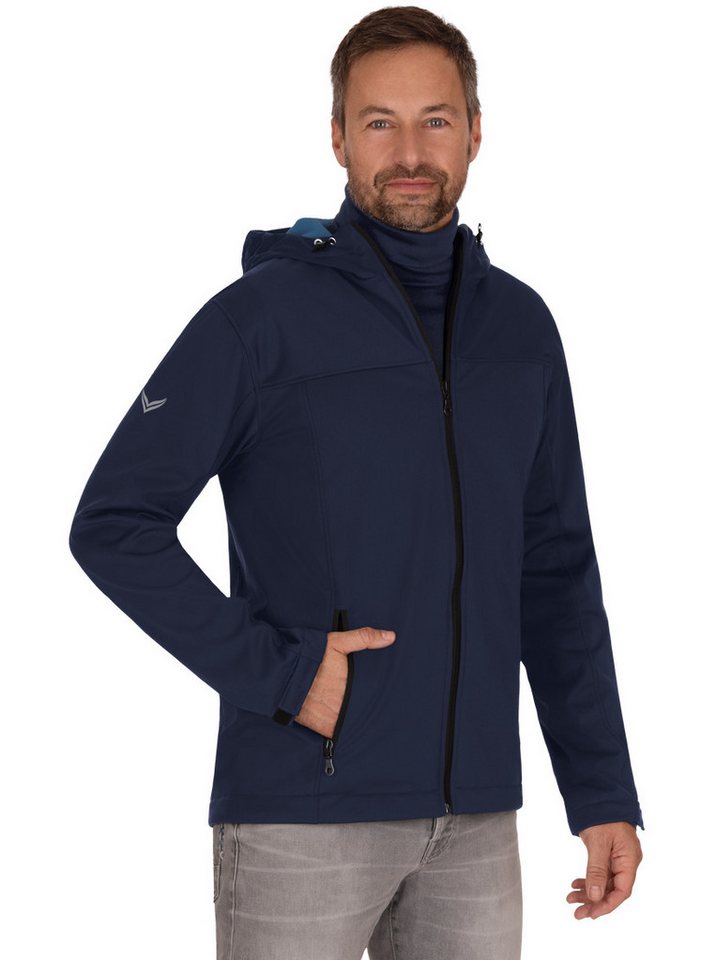 Trigema Softshelljacke TRIGEMA Klassische Softshell–Kapuzenjacke (1-St) von Trigema