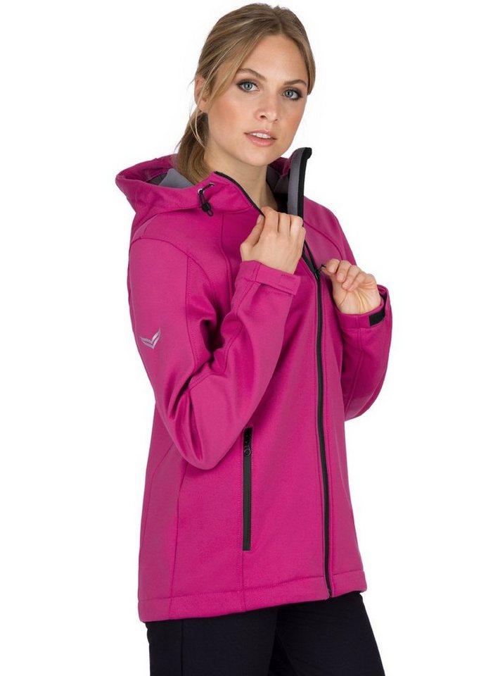 Trigema Softshelljacke TRIGEMA Taillierte Softshell–Kapuzenjacke (1-St) von Trigema