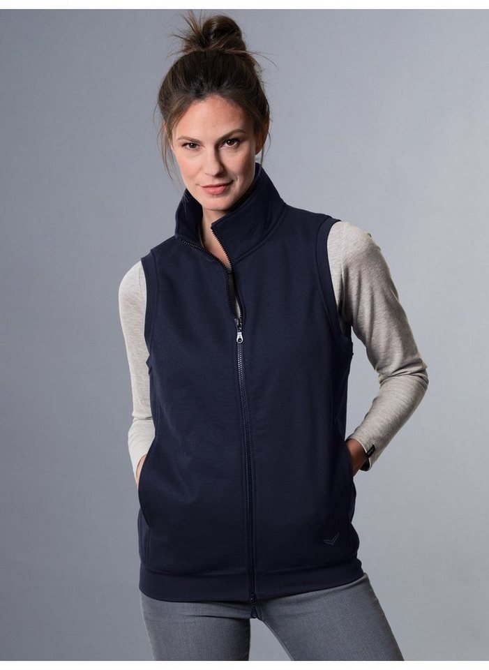 Trigema Steppweste TRIGEMA Weste aus bequemem Sweat-Material (1-tlg) von Trigema