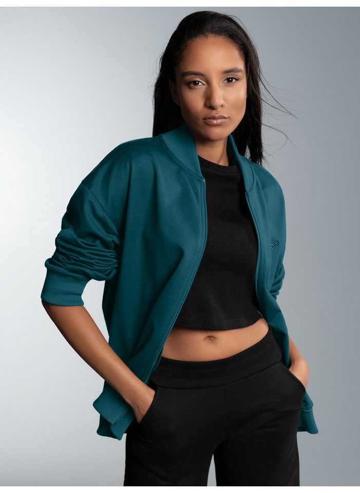 Trigema Sweatjacke TRIGEMA Collegejacke in weicher Sweat-Qualität (1-tlg) von Trigema