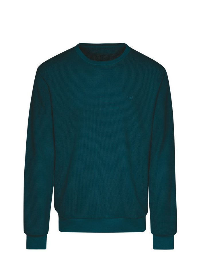 Trigema Sweatshirt TRIGEMA Sweatshirt in Waffeloptik von Trigema