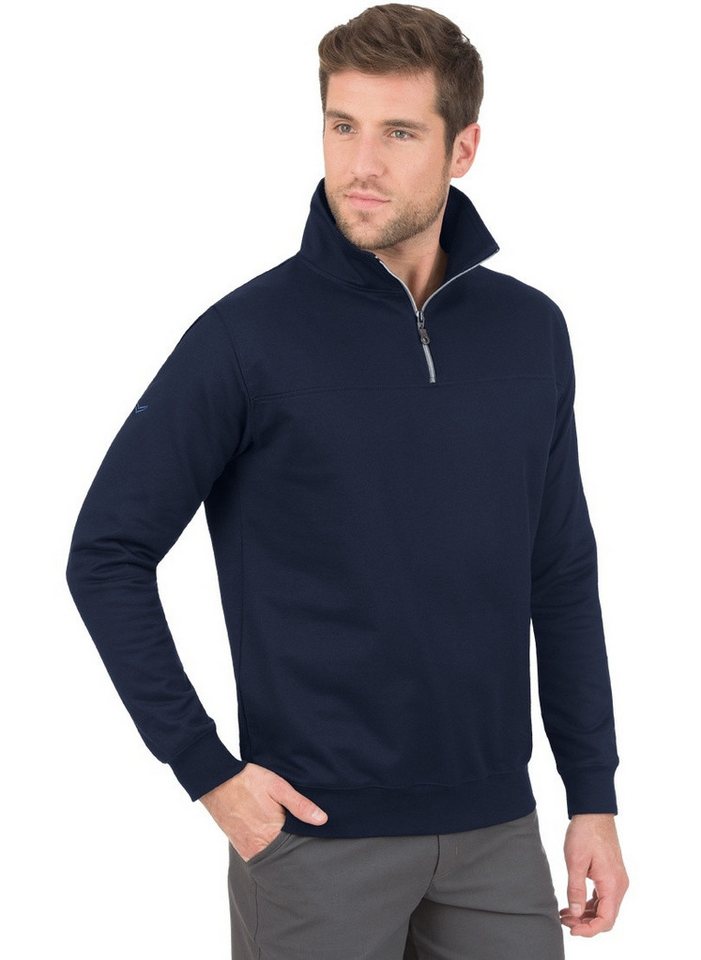 Trigema Sweatshirt TRIGEMA Sweatshirt mit Reißverschluss von Trigema