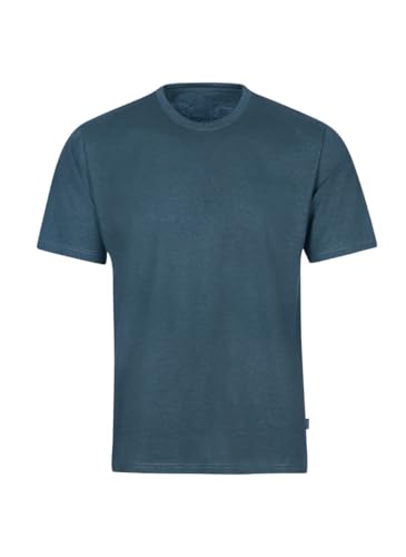 Trigema Herren T-Shirt aus Baumwolle 637202, Jeans-melange, S von Trigema