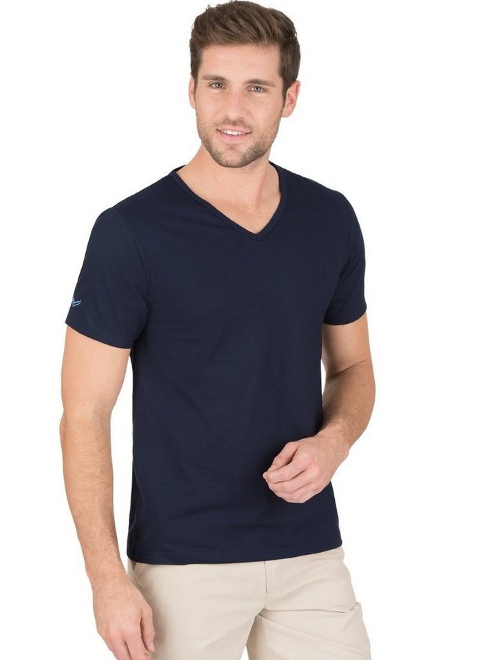Trigema T-Shirt TRIGEMA V-Shirt aus 100% Bio-Baumwolle (kbA) (1-tlg) von Trigema