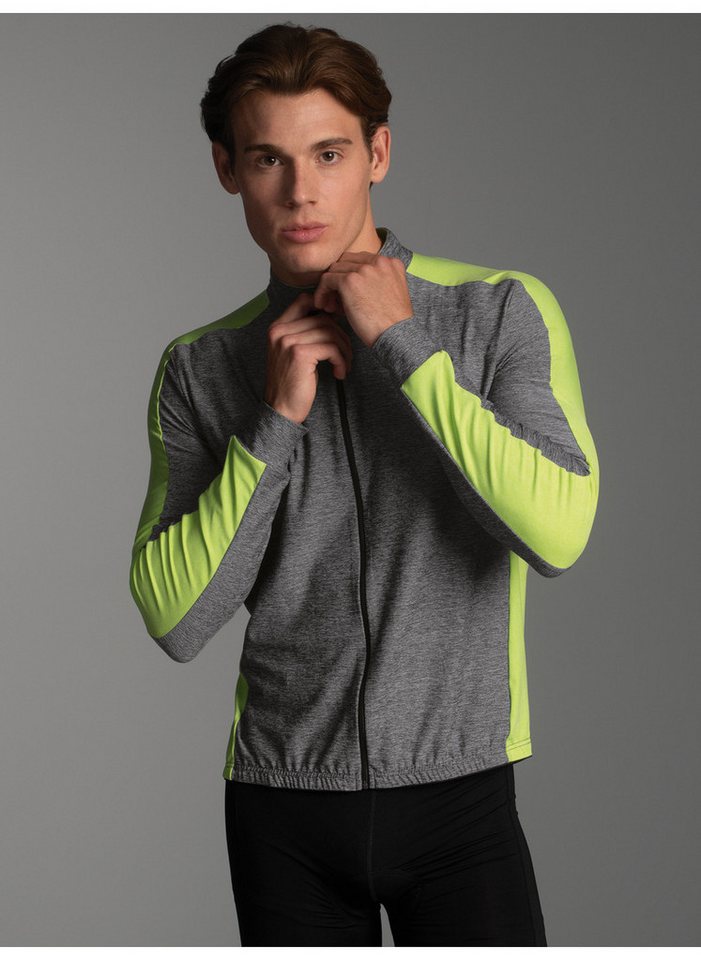 Trigema Trainingsjacke TRIGEMA Fahrradjacke mit kontrastfarbigen Elementen (1-St) von Trigema