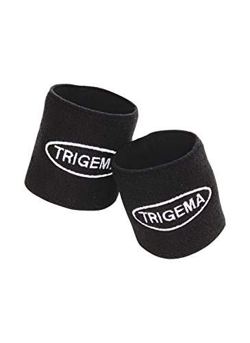 Trigema Unisex Damen Frottee Schweißband-Set Armwärmer, Schwarz (Schwarz 008), Medium (Herstellergröße: 2) von Trigema