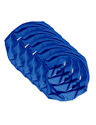 Trigema Unisex Loop Mund-Nasenbedeckung (wiederverwendbar) im 5er-Pack 634000 Mode-Schal, royal, Größe 2 für Erwachsene (42cm hoch, 23cm breit) von Trigema
