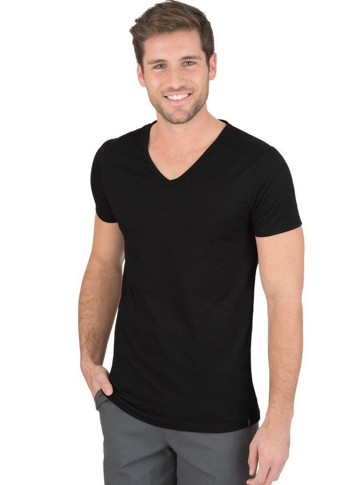 Trigema T-Shirt TRIGEMA V-Shirt Slim Fit (1-tlg) von Trigema