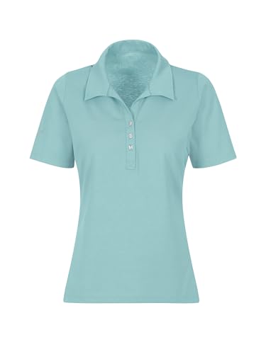 trigema Damen 537611 Polohemd, Gletscher, Large von Trigema