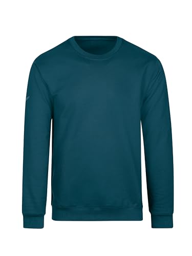 trigema Herren 674501 Sweatshirt, Petrol, L von Trigema
