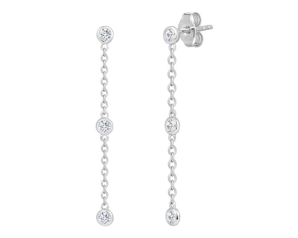 Trilani Paar Ohrhänger silber, Paar Ohrhänger von Trilani