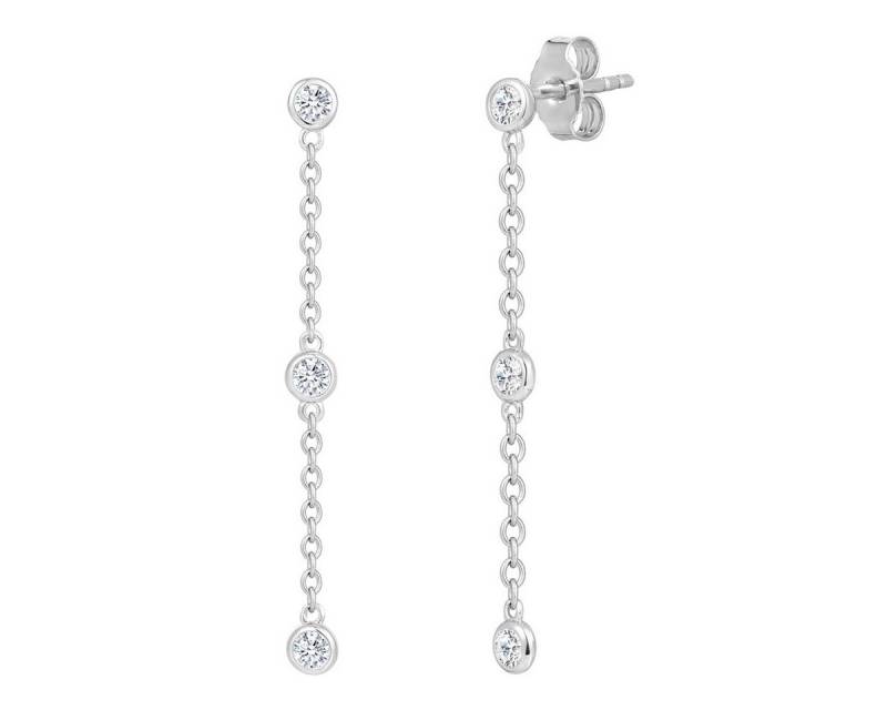 Trilani Paar Ohrhänger silber, Paar Ohrhänger von Trilani