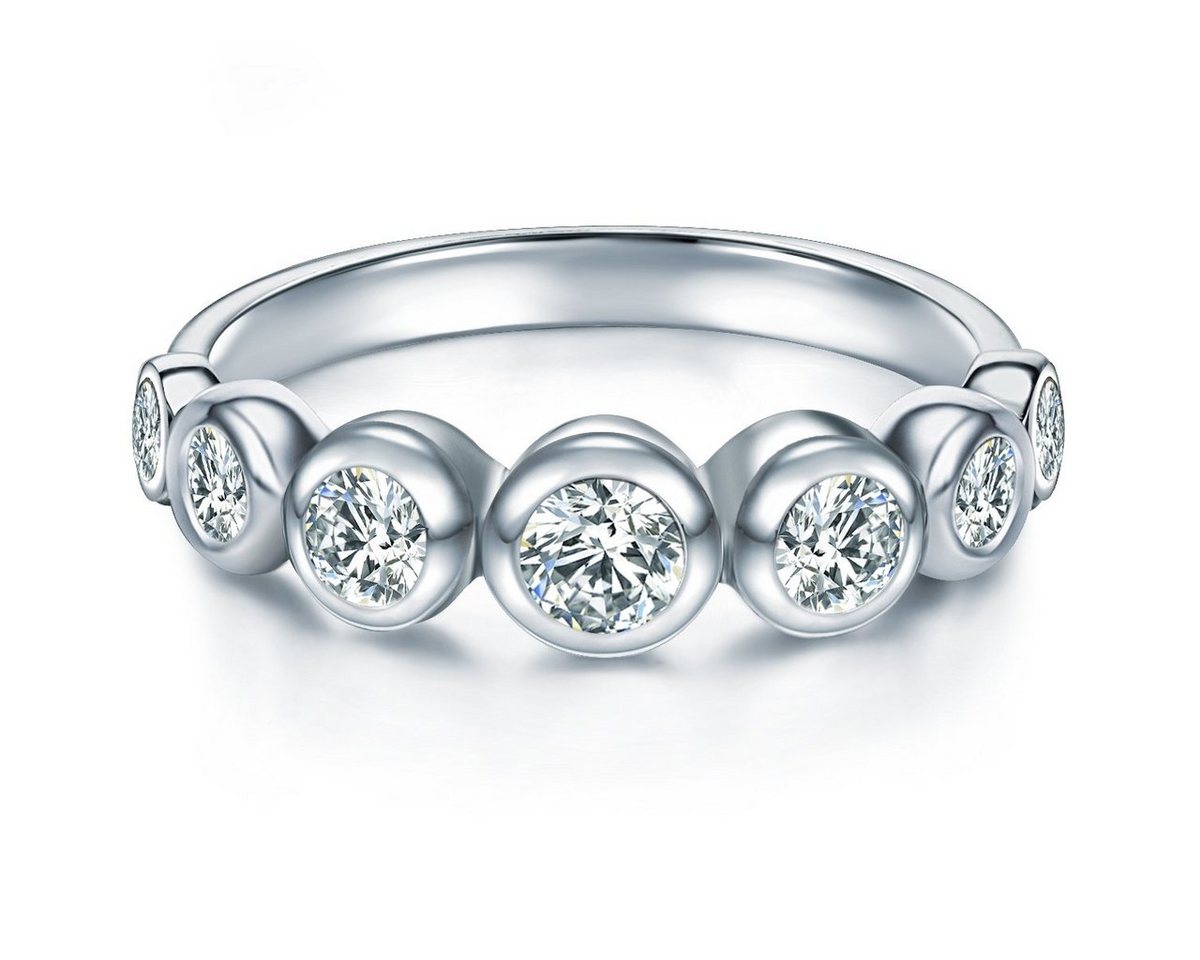 Trilani Silberring silber, mit Zirkonia im Brillant-Look von Trilani