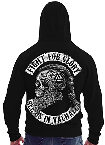 Trillest Gear See You IN Valhalla - Herren Sweatjacke Zip Hoodie Kapuze Pullover (M) von Trillest Gear