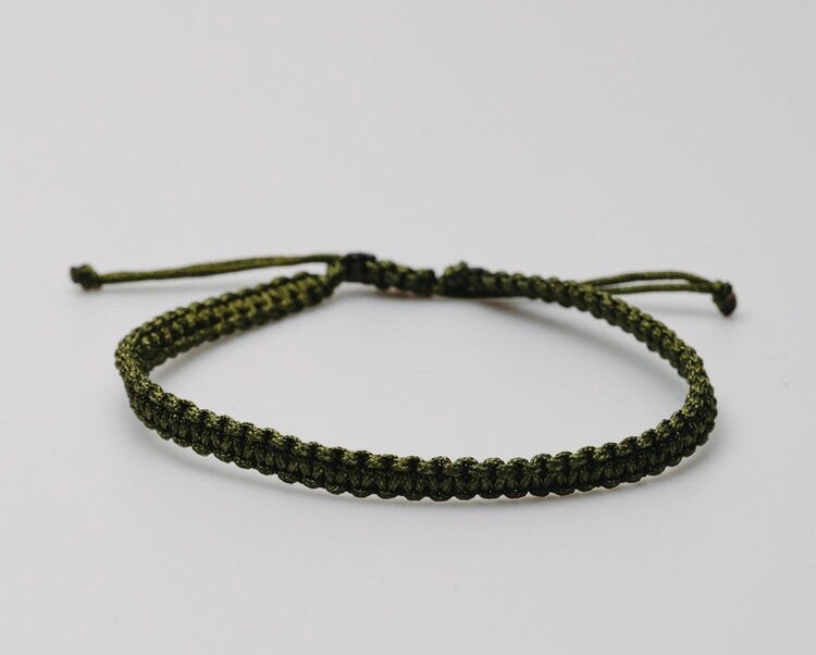 Armband Armee Grün von TrilliumBeadsShop