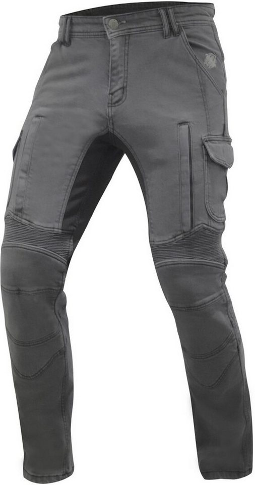 Trilobite Motorradhose Acid Scrambler Doublelayer Motorrad Jeans Knieprotektoren enthalten von Trilobite