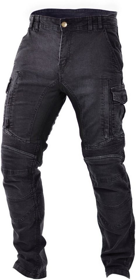 Trilobite Motorradhose Acid Scrambler Doublelayer Motorrad Jeans Knieprotektoren enthalten von Trilobite