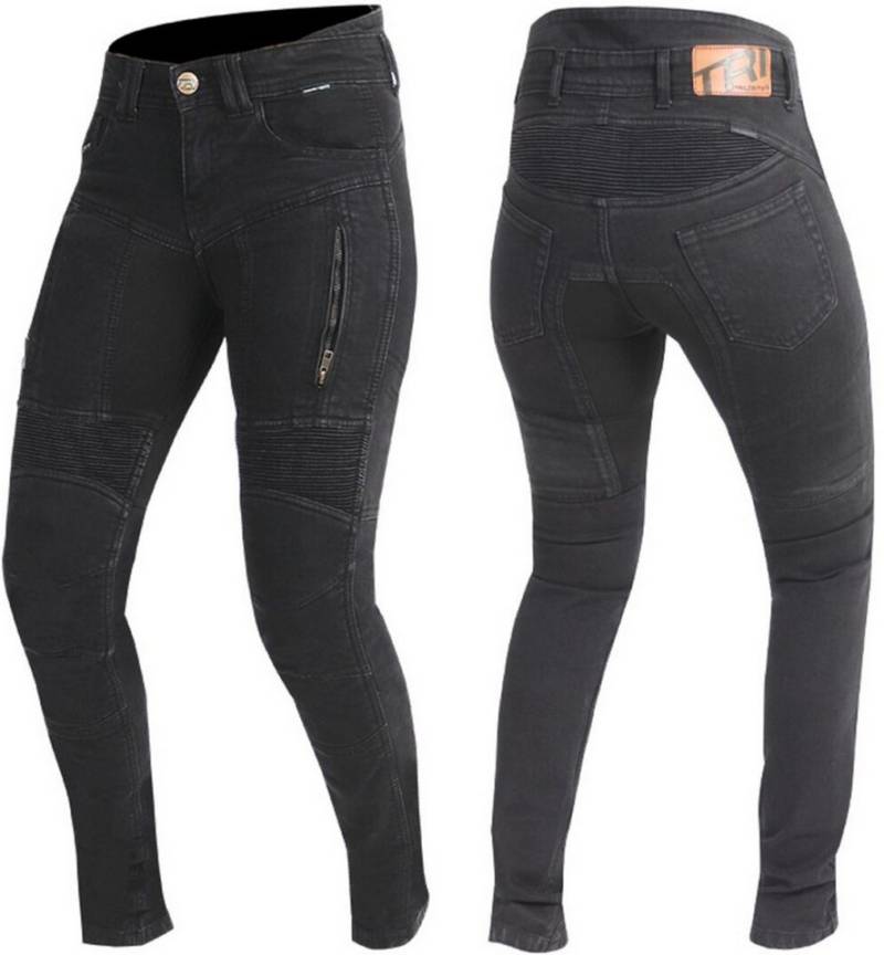 Trilobite Motorradhose Parado Black Skinny Damen Motorrad Jeans von Trilobite